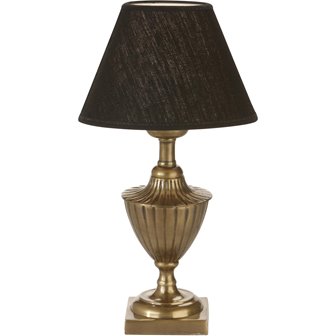 Lampa stołowa klasyczna metalowa Pollino mosiądz